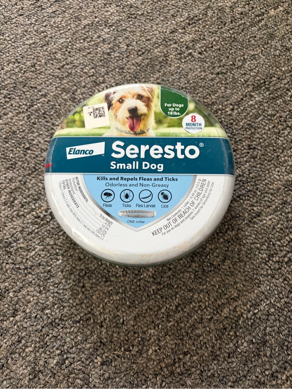 New & Sealed Seresto Small Dog Flea/Tick Collar